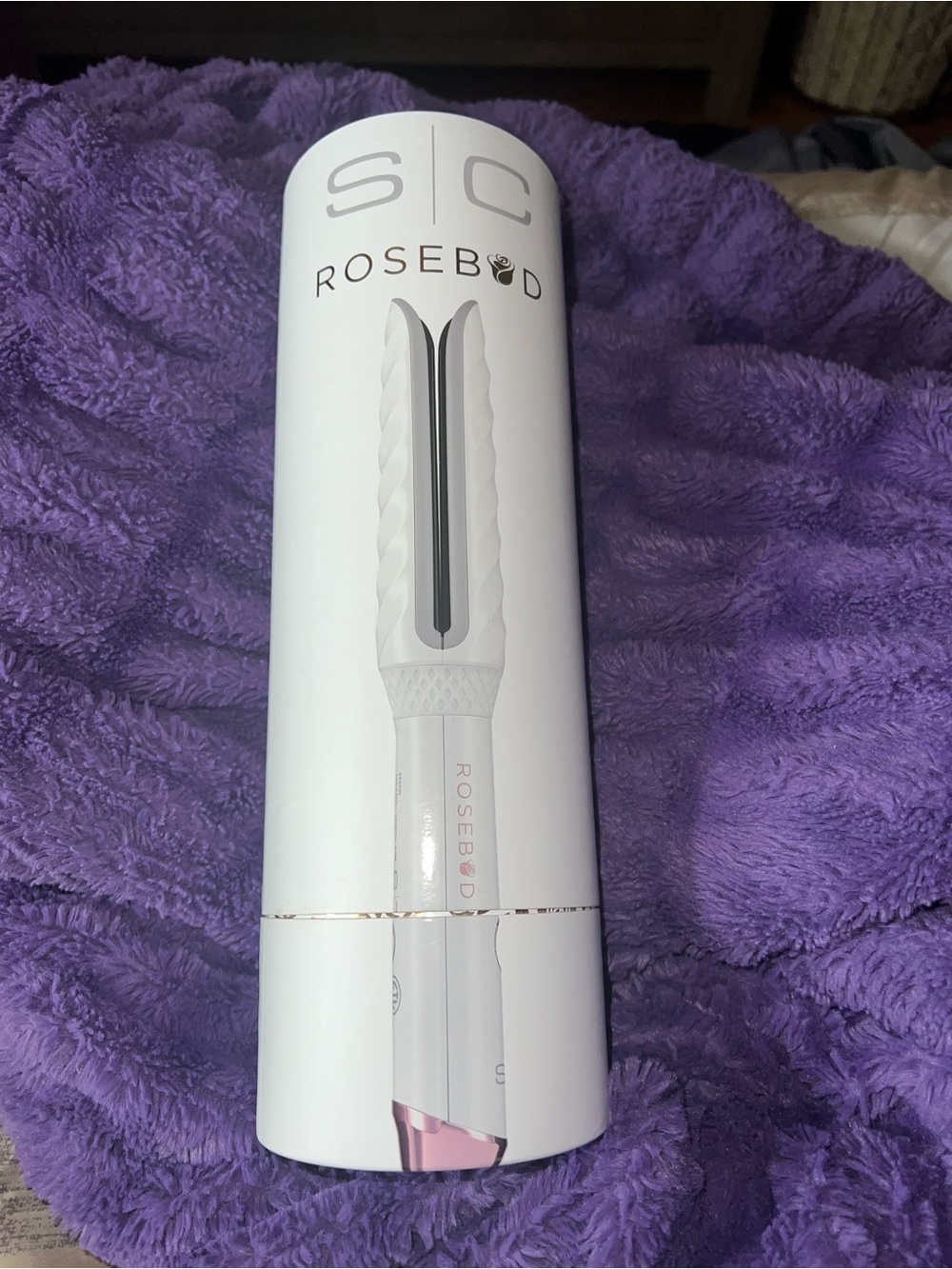 Rosebud White and Pink Women’s Hair Styling Tool